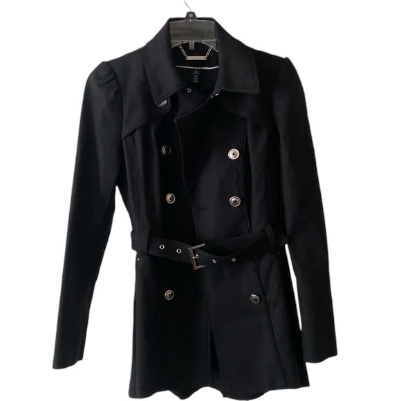 WHBM Short Trench Coat - Picture 4 of 6
